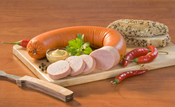 Soft salami and roll  baloney photos stock pictures, royalty-free photos & images