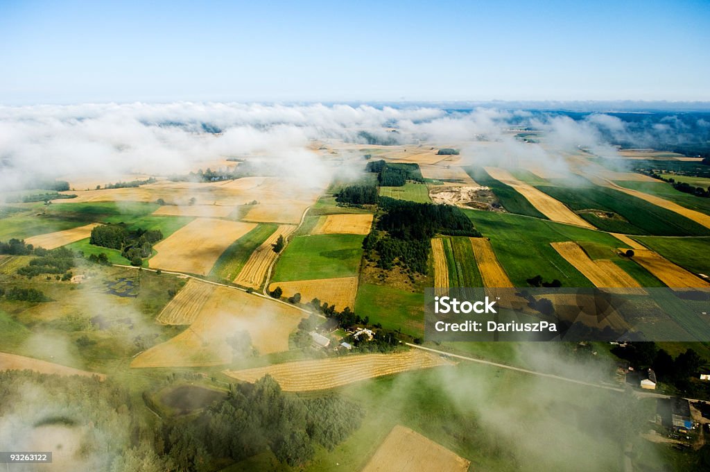 Framland vista do céu - Royalty-free Agricultura Foto de stock