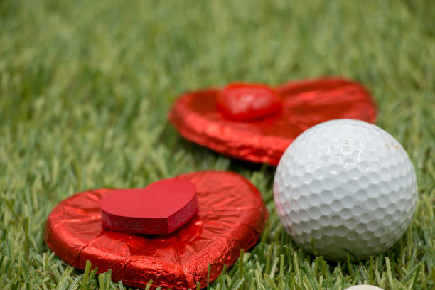 istock Golf ball with decoration for New Year 932637332