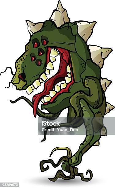 Monsterisolierung Stock Vektor Art und mehr Bilder von Aggression - Aggression, Außerirdischer, Fangzahn - Tierzahn