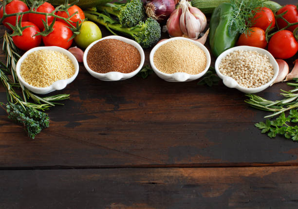istock Gluten free grains and vegetables 932641604