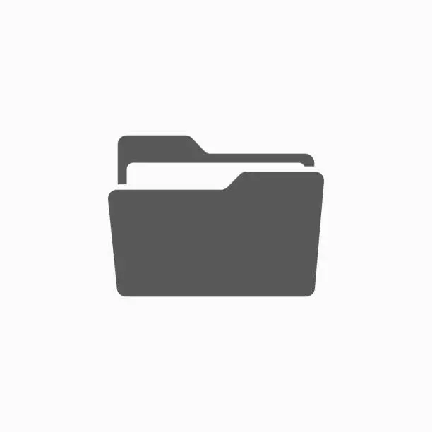 Vector illustration of folder icon