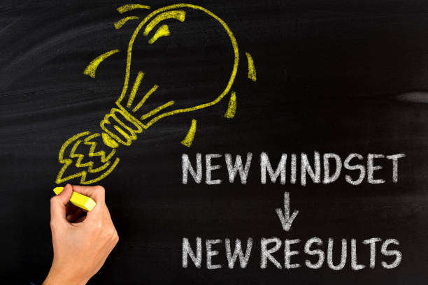 New Mindset New Results stock photo