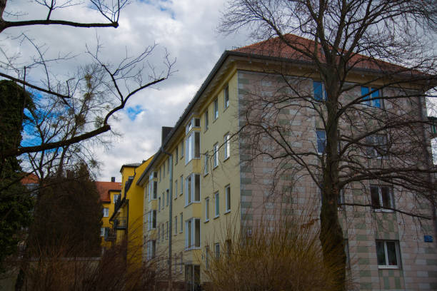 istock Apartment house in Germany, nice residential area 932646972