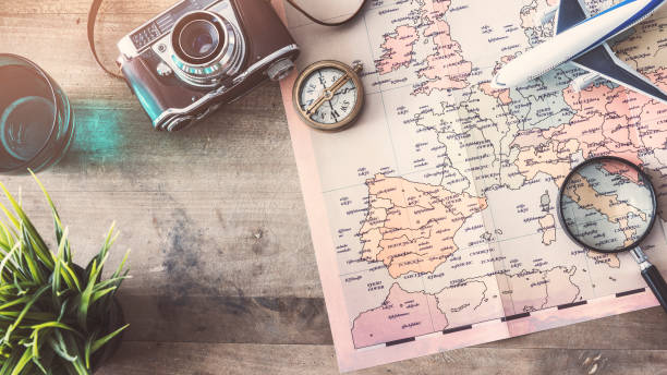 istock Travel concept on wooden background 932650802