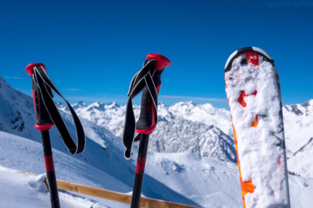 istock Winter mountains panorama with ski slopes, Bareges, Pyrennees 932651202