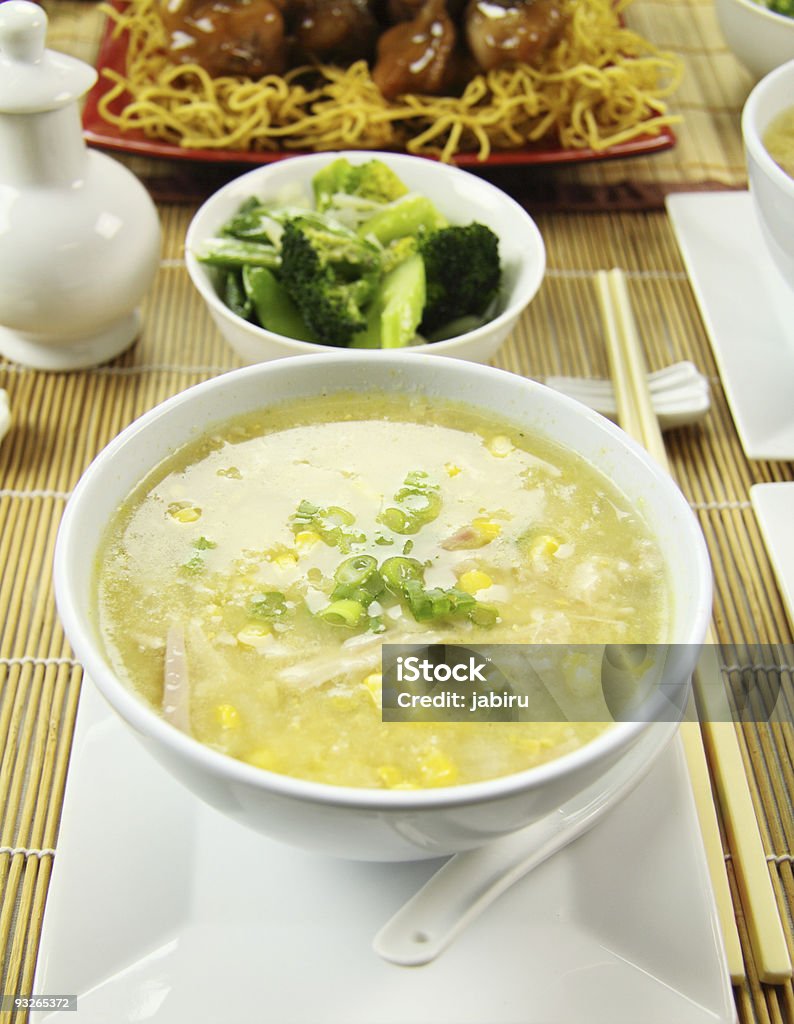 Chicken And Corn Soup  Chicken Meat Stock Photo