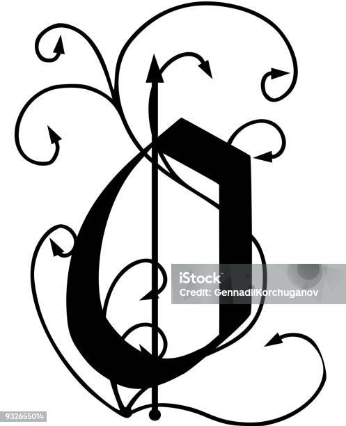 Letter O With Arrows Stock Illustration - Download Image Now - Alphabet, Arm, Bright