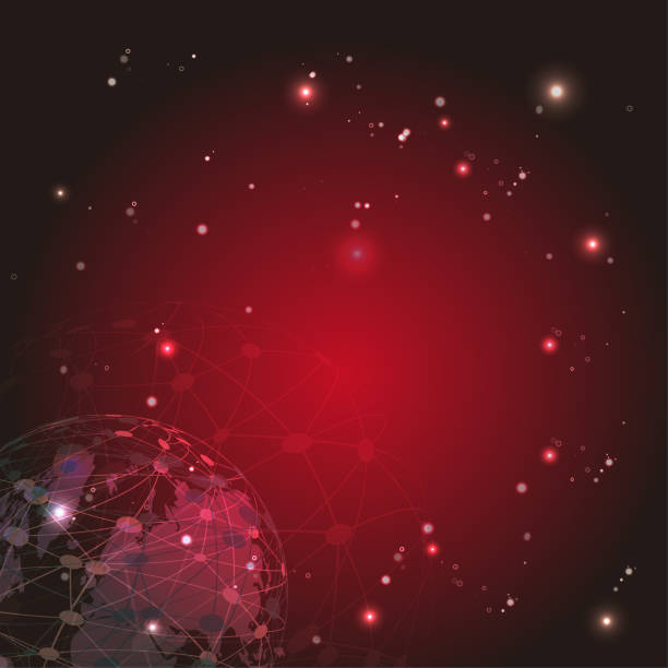 istock World map point and line composition concept of global business. Global network connection. Vector Illustration 932659142