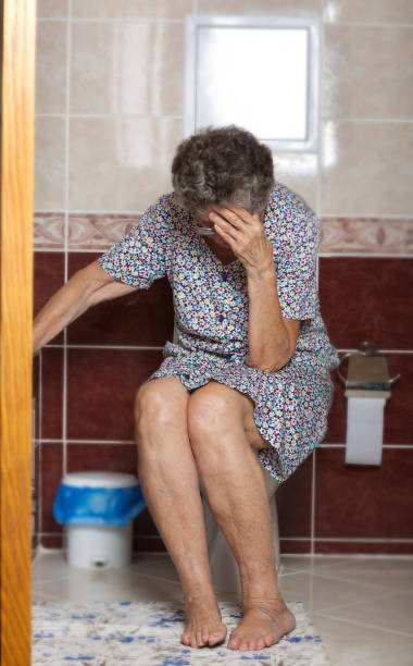 istock Senior woman in her bath room 932661790