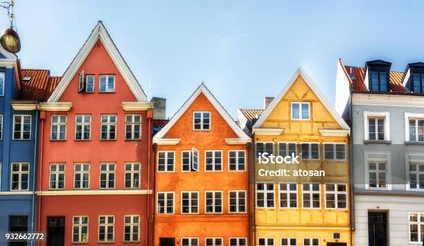 Old Copenhagen Architecture Stock Photo - Download Image Now - Copenhagen, Denmark, Nyhavn