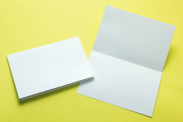 istock Identity design, corporate templates, company style, blank white folding paper flyer 932683362