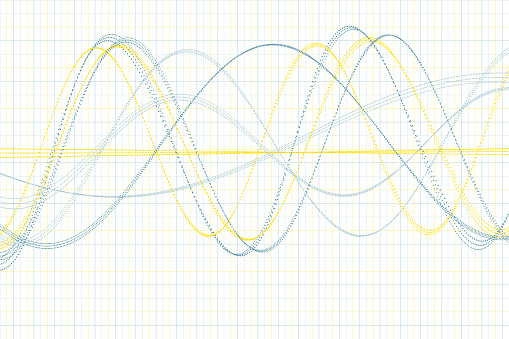 Electric Wave Pattern Pattern Electricity Vector Wave Dotted Line Pattern Horizontal Stock ...