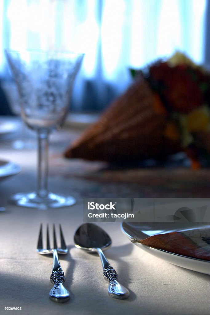 Holiday Abendessen Tisch - Lizenzfrei Das Leben zu Hause Stock-Foto