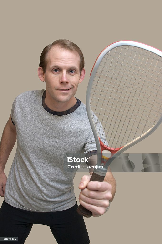 Lettore da Racquetball - Foto stock royalty-free di Adulto