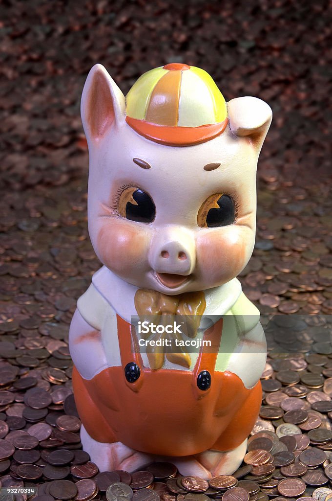 Gananciosos pouco Piggie#2 - Foto de stock de Amontoamento royalty-free