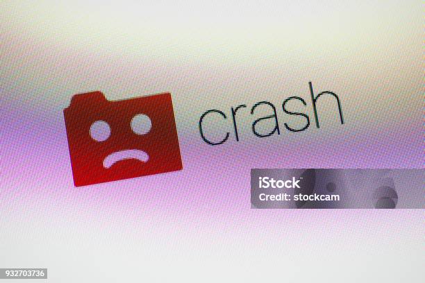 Crash Computer No Background Computer Crash Symbol On Screen Stock Photo - Download Image Now ...