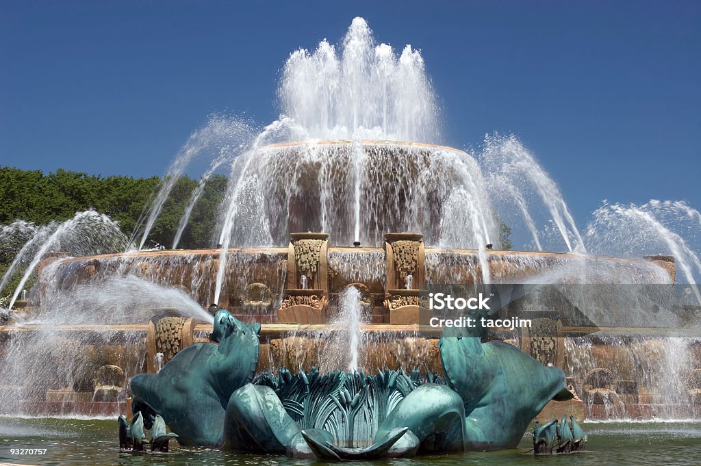 Buckingham Fountain  Chicago - Illinois Stock Photo