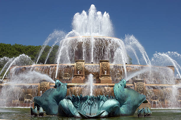 Buckingham Fountain  millennium park chicago stock pictures, royalty-free photos & images