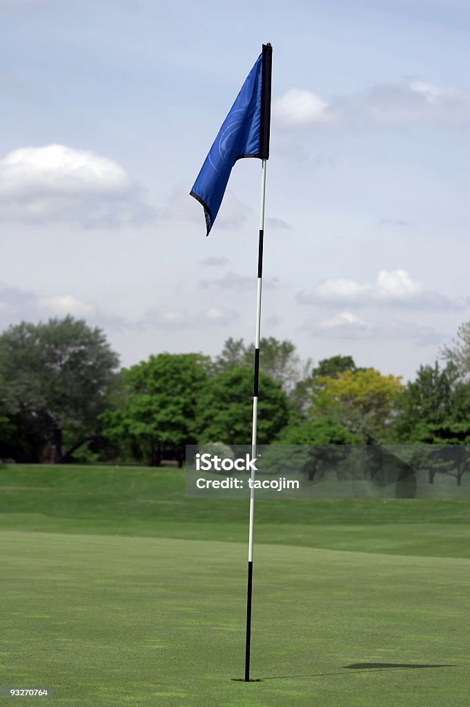 Bandeira de golfe - Foto de stock de Ajardinado royalty-free