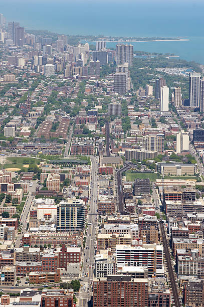 City of Chicago  chicago smog stock pictures, royalty-free photos & images