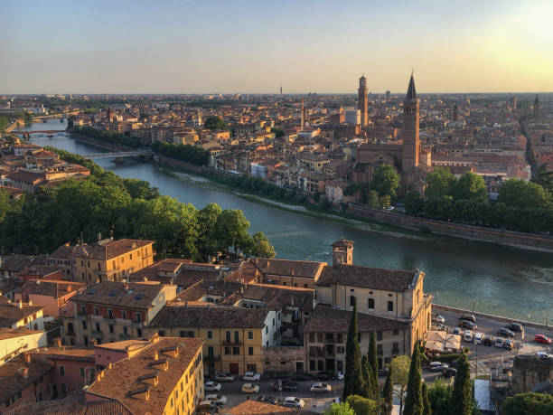 istock Panoramic view of Verona, Italy 932708700