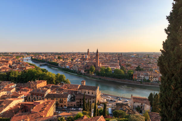 istock Panoramic view of Verona, Italy 932708716