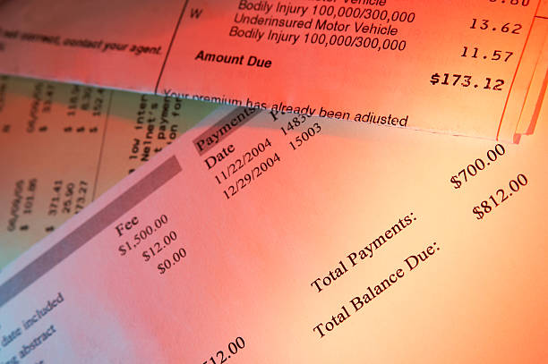 istock A close up of bills that need to be paid 93271057