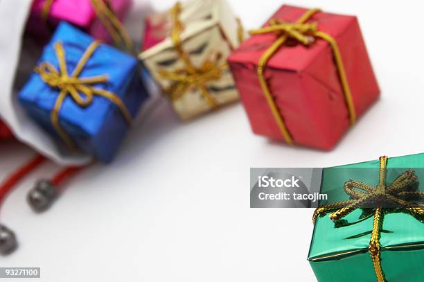 Mini Saco De Presentes De Natal - Fotografias de stock e mais imagens de Alegria - Alegria, Aniversário, Atividade Móvel