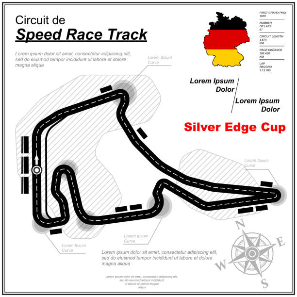 Drawing A Racetrack Map 2,500+ Car Race Track Drawing Stock Photos, Pictures & Royalty-Free ...