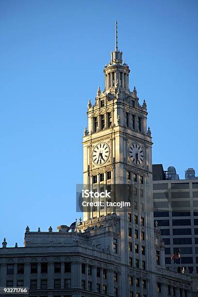 Chicago Wrigley Buidling Stock Photo - Download Image Now - Architecture, Building Exterior, Built Structure