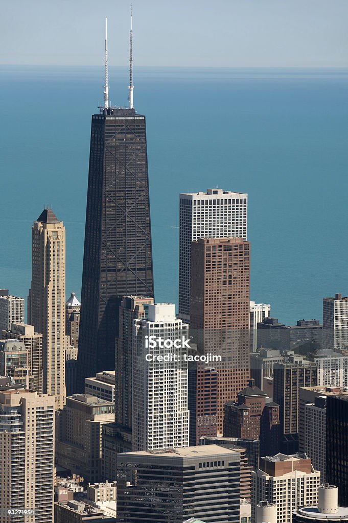 Horizonte de Chicago & John Hancock - Foto de stock de Torre Sears royalty-free