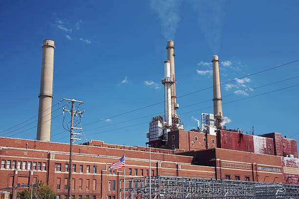 Coal Power  chicago smog stock pictures, royalty-free photos & images