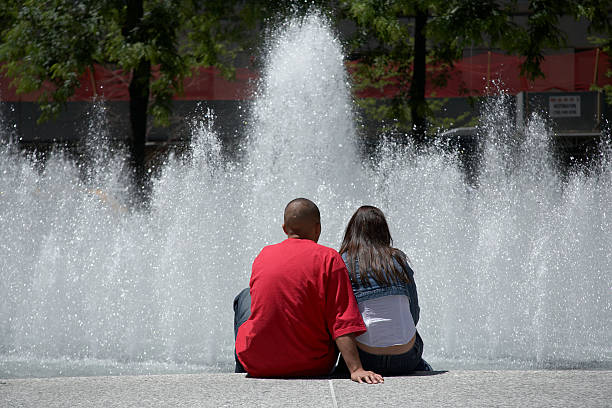 istock Couple By A Fountain 93272146