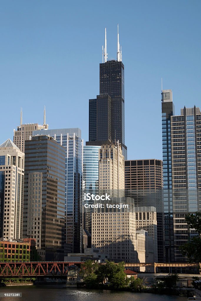 Skyline di Chicago - Foto stock royalty-free di Chicago - Illinois