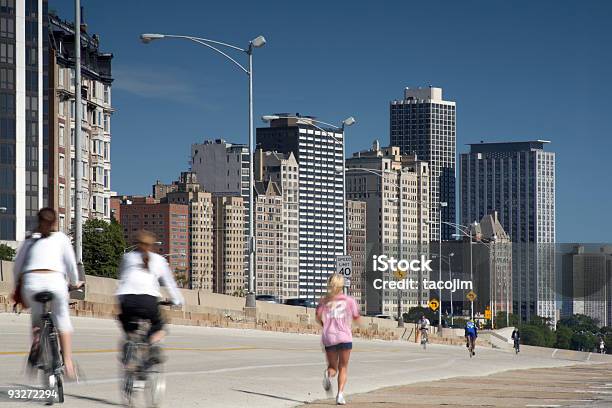 Innenstadt Von Training Stockfoto und mehr Bilder von Chicago - Illinois - Chicago - Illinois, Beengt, Fahrrad