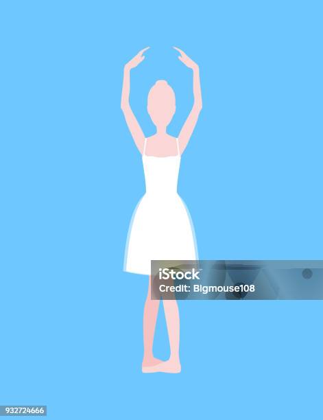 Cartoon Basic Ballet Position Vector Stock Illustration - Download Image Now - Active Lifestyle, Adult, Adults Only