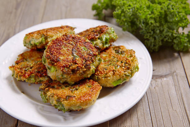 istock Quinoa fritters with kale and cheddar 932726200