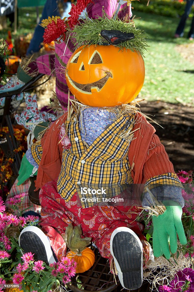 Herbst Scarecrows - Lizenzfrei Agrarbetrieb Stock-Foto