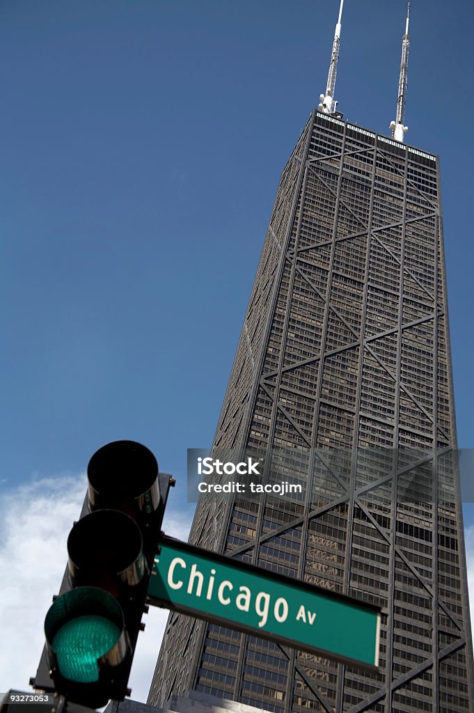 Edifícios de Chicago com John Hancock - Royalty-free Chicago - Illinois Foto de stock