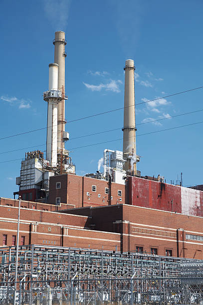 Coal Power Plant  chicago smog stock pictures, royalty-free photos & images