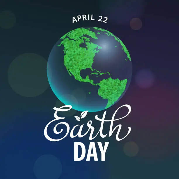 Vector illustration of Earth Day Celebration