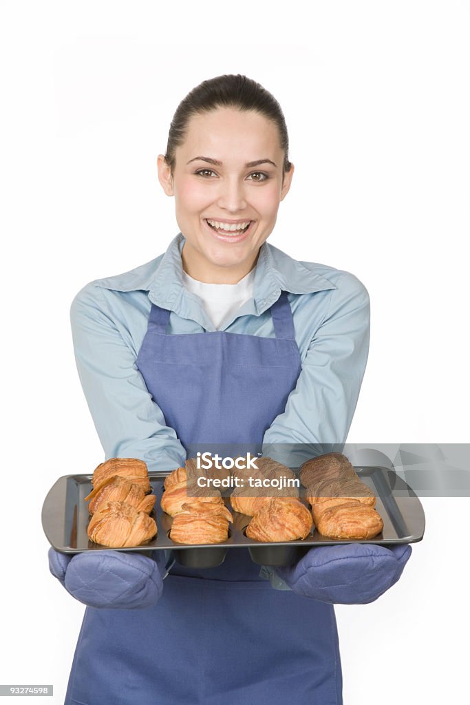 Baking Biscuits  20-24 Years Stock Photo