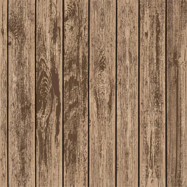Vector illustration of Timber board background.