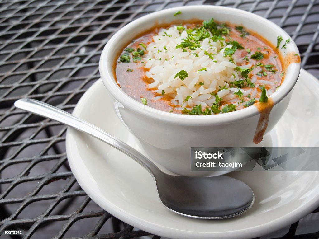 Red Beans and Rice  Cajun Food Stock Photo