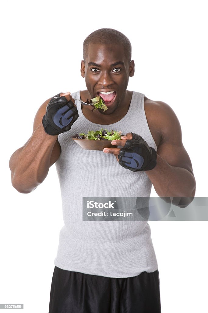 Mit Salat-singer - Lizenzfrei Essen - Mund benutzen Stock-Foto