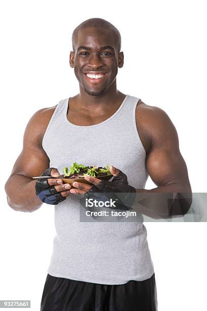 Bodybuilder Con Ensalada Foto de stock y más banco de imágenes de Comer - Comer, 20-24 años, Adulto