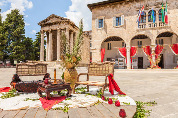istock Croatia. Forum square in old town of Pula 932758736