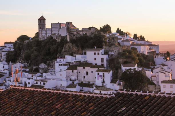 istock White houses old town mountain sunset 932760120