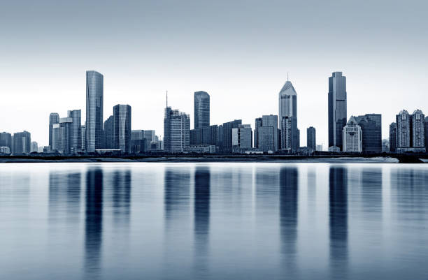 istock City panorama at dusk 932760226